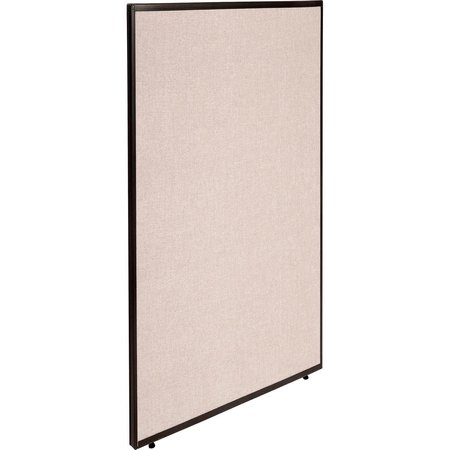 GLOBAL INDUSTRIAL Office Partition Panel, 48-1/4W x 96H, Tan 695789TN